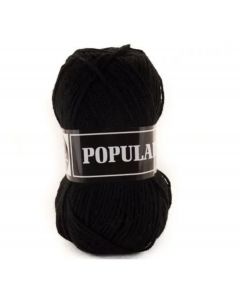 Populair Beijer kleur06 zwart 100% Acryl Breigaren_small