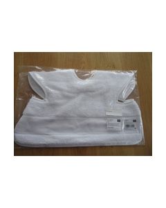 Baby Slabbetje Wit kort mouwtje met rand te borduren74022076